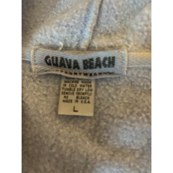 Foxwoods Light Blue Hoodie Size L Cotton Polyester Blend Front Zipper Pockets - Picture 9 of 10